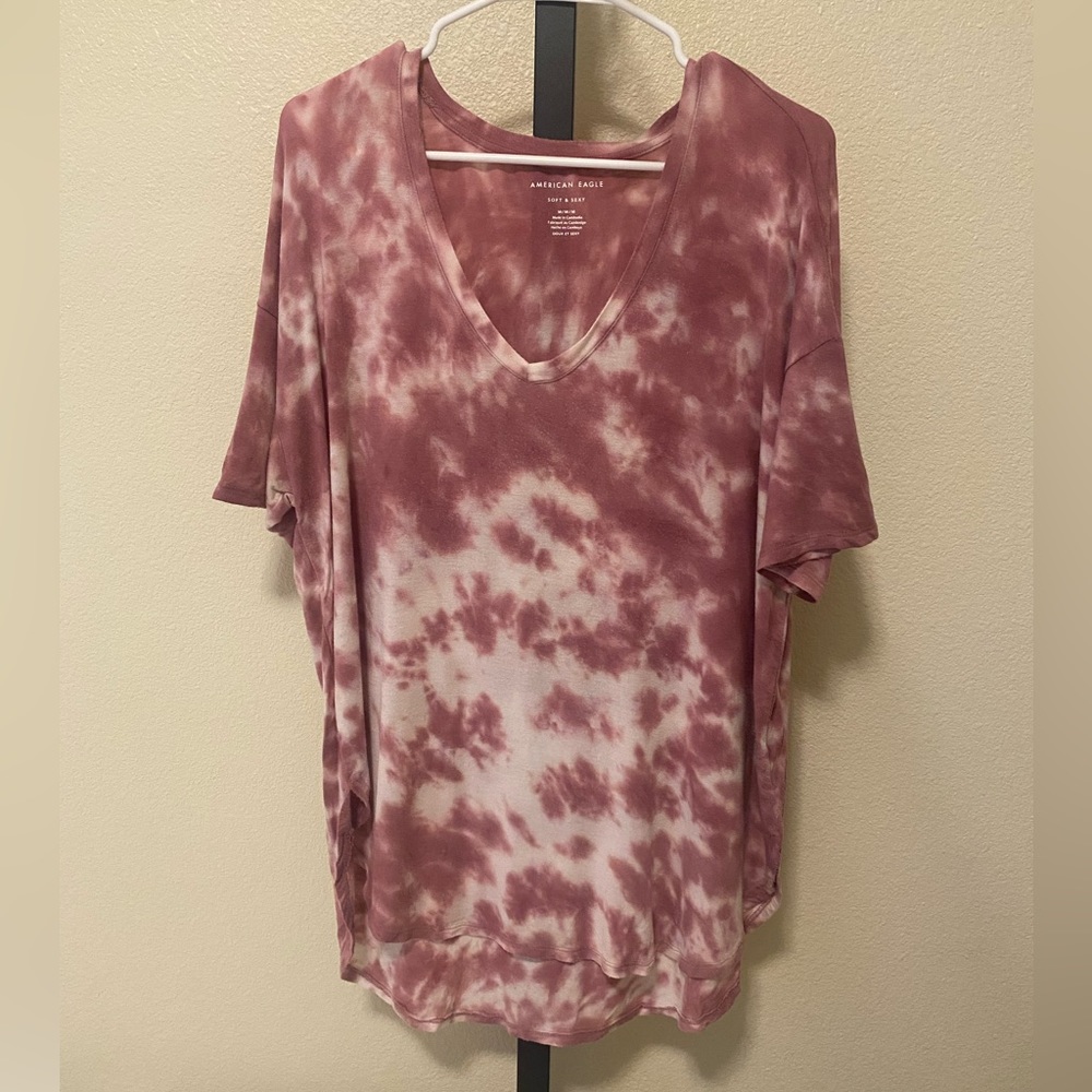 American Eagle Pink Tie dye T-shirt - Size M